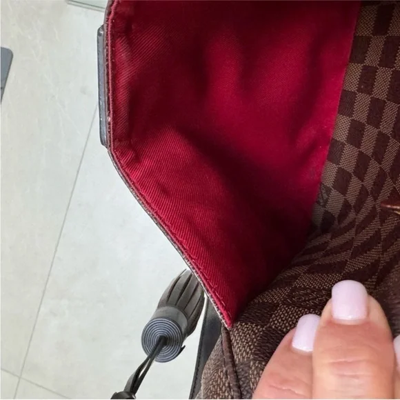 Louis Vuitton South Bank Damier Crossbody Shoulder Bag EBENE - Picture 9 of 15